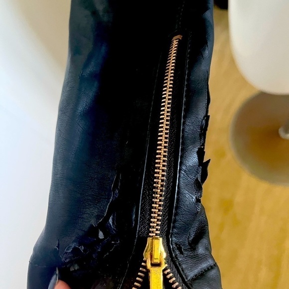 Faux leather jacket size small. Has some blemishes - see images. - Picture 5 of 6